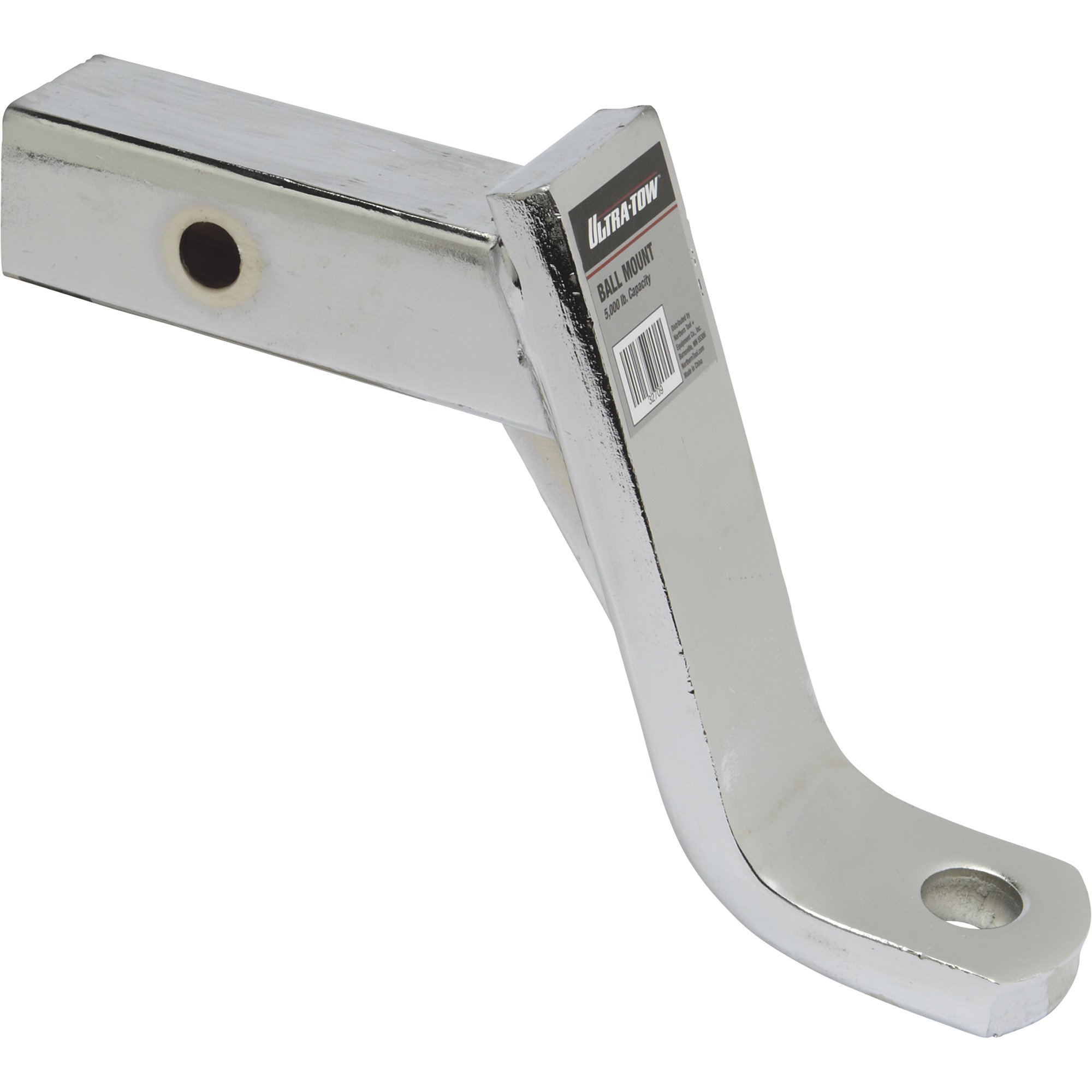 Ultra-Tow Chrome Steel Ball Mount — Class III, 6in. Drop, 5,000Lb. Tow Weight, 8in. Shank